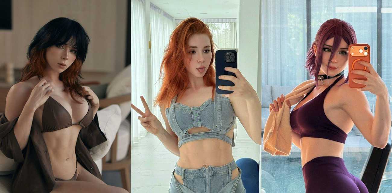 欧美Coser Sweetiefox 橘色比基尼诱惑 阳具深喉肛交自慰 精油玉体惹人怜爱